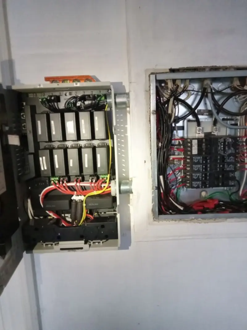 Electrical panel upgrade completed for Ring Doorbell Installation in Choctaw